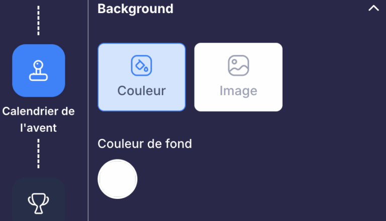 Background configuration
